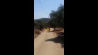 FUNNY VIDEO walking on hot sand without slippers close to Giola  Thassos IslandGreece [upl. by Oninrutas]