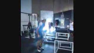 DeFrancosTrainingcom  50quot weighted reactive box jump [upl. by Darryn634]