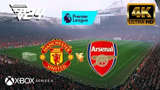 eFootball 2024  Manchester United vs Arsenal  Premier League 2324  NextGen 4K60 [upl. by Oliana]