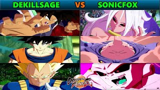 Dekillsage vs SonicFox  Saiyans vs Majins DBFZ [upl. by Maccarthy]