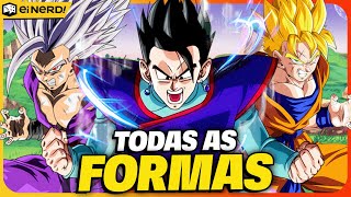 TODAS AS TRANSFORMAÇÕES DO GOHAN ATÉ HOJE EM DRAGON BALL [upl. by Kapor]