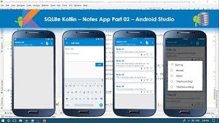 SQLite  02 Notes App  Android Studio  Kotlin [upl. by Novah]