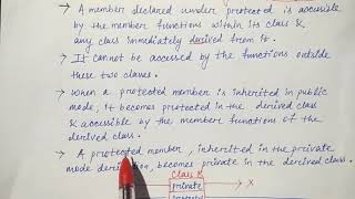 Making private member inheritable  Hindi  C  Lec92  Niharika panda [upl. by Yul]