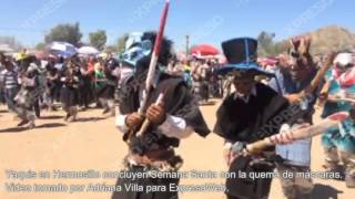 Yaquis en Hermosillo acaban Semana Santa con la quema de máscaras [upl. by Vachil]