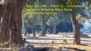 11  Zimbabwe Mana Pools and Chitake Springs amazing wildlife  Track 11  Tour 2023 4k [upl. by Ecinue889]