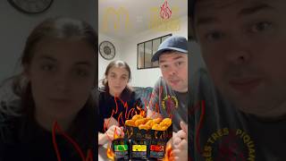 Dégustation les sauce piquante Hot Ones🌶️ de chez McDo avec ma belle fille Anaïs🤮 mcdo challenge [upl. by Savitt201]