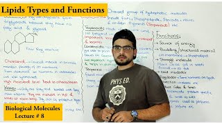 Lipids Structure types and Functions Part 2 [upl. by Polik]