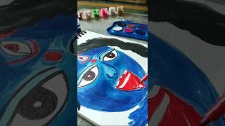 মা 🙂 shorts ytshorts makali kalipuja diwali drawing watercolour cookypayel [upl. by Eislehc]