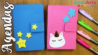 HAZ UNA AGENDA SUPER CUTE PARA ORGANIZARTE  DIY  FÁCIL [upl. by Yenitsed]