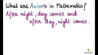 shorts  What are Axioms in Mathematics  Axioms [upl. by Llehcram]