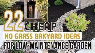 22 Cheap No Grass Backyard Ideas For LowMaintenance Garden [upl. by Johnsten386]