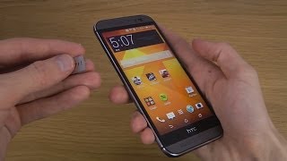 HTC One M8  How To Insert Sim Card [upl. by Krystal216]