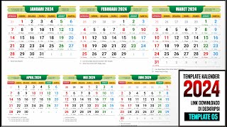 Kalender 2024 Lengkap Dengan Hari Libur Nasional Master [upl. by Suzann95]