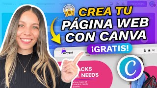 Como CREAR UNA PAGINA WEB GRATIS CON CANVA 2024 😱 [upl. by Irved]