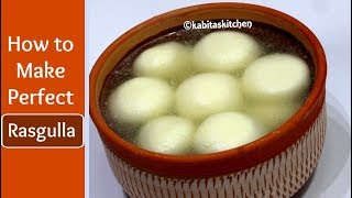 Rasgulla recipe  Bengali Rasgulla  घर मे कैसे रसगुल्ले बनाये  Chenna Rasgulla  KabitasKitchen [upl. by Narf]