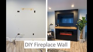 DIY Electric Fireplace With Mantle Walkthrough [upl. by Pippa314]