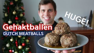 Dutch Meatballs I Made Gehaktballen For My Wife Recipe [upl. by Liuka415]