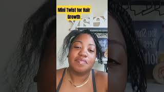 Mini Twist for Hair Growth hairstyle naturalhairtutorial haircare hairgrowth naturalhair [upl. by Lehcer]