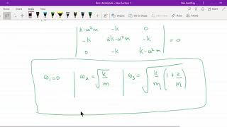 Oscillations and linear triatomic molecule part 2 [upl. by Aliahs427]