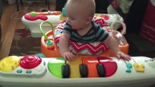 Sebastian playing with his FisherPrice 4in1 Step n Play Piano [upl. by Haleigh]