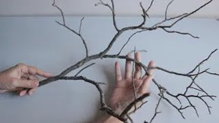 DIY Tree Branches Idea Project 😍 How to Make Cherry Flowers 😊 Crafts and Recycling 👍 [upl. by Itirp]