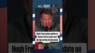 Hugh Freeze gives an update on Payton Thorne and how Auburn’s QB room practiced during the bye week [upl. by Fletch233]