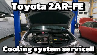 How to change the coolant in your 20072017 four cylinder Toyota Camry And Rav4 [upl. by Einnhoj]