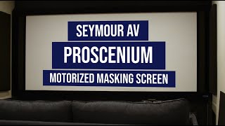 SeymourAV Proscenium Motorized Masking Screen Review [upl. by Sandstrom]