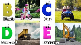 Vehicles Alphabet Song  Phonics for Kids  Alphabet Letters  Learn ABC for Kids [upl. by Yseulte]