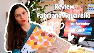 Detailed Review of Fabriano Aquarello Watercolor Paper [upl. by Frederique]