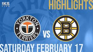 Yorkton Terriers vs Estevan Bruins Feb 17th [upl. by Stiegler]