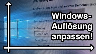 Windows Bildschirm Auflösung ändern [upl. by Anih]