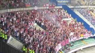 Ultras Curva Sud Milano in trasferta a Verona Hellas  Milan 13 191014 [upl. by Agneta825]