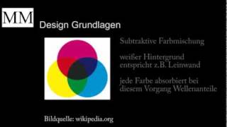 Design Grundlagen  Farbmischung Additive und Subtraktive Farbsynthese [upl. by Nallij94]