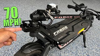 This NEW 70mph Escooter is Scary Powerful FOBOS X Unbox amp Ride [upl. by Nah]