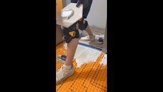 Renovating a small bathroom with uncoupling membrane [upl. by Pederson]