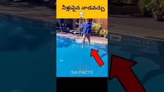 Water Walking🤯 telugufacts trendingfacts realfacts shorts [upl. by Nilahs]