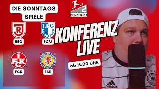 🔴2Bundesliga Konferenz des 13Spieltag REGFCM FCKEBS  Live Fan Talk [upl. by Sofer143]