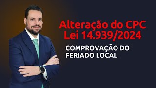 IMPORTANTE ALTERAÇÃO DO CPC SOBRE PRAZO RECURSAL [upl. by Anyar]