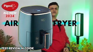 PIGEON Healthi Fry Plus AIR FRYER  BEST Air Fryer under 3200  Pigeon AirFryer Bake Fry Test 1400w [upl. by Nandor]