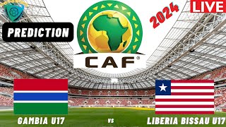 Gambia vs Liberia Live Stream CAF U17 Africa Nations Cup 2024 Qualifiers Commentary Score [upl. by Trevethick]