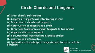 Circle Chords and tangents  Intro  Form 3 Mathematics KCSE Revision [upl. by Ynamrej]