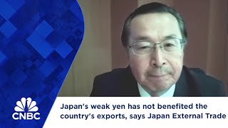 Japans weak yen has not benefited the countrys exports says Japan External Trade Organization [upl. by Ahto]