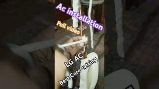 Best Ac installationyoutubeshorts airconditioner airconditioning Coperpipeandfiting [upl. by Ttelrahc]