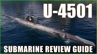 U4501 German Kriegsmarine Submarine Review Guide World of Warships [upl. by Achorn]