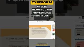 How To Use Typeform to Make Online Forms Beautiful amp Professional  THE LOSTOFFER shorts Typeform [upl. by Tisman141]