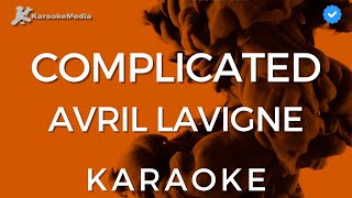 Avril Lavigne  Complicated KARAOKE Instrumental with backing vocals [upl. by Kcirdnekel]