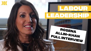 Who is Rosena AllinKhan Full interview  Labour deputy leadership race [upl. by Atoked]