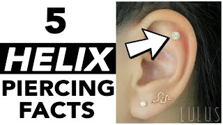 5 Facts To KNOW For A Helix Piercing  Shorts [upl. by Airahcaz]