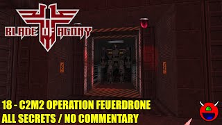 Wolfendoom Blade of Agony  C2M2 Operation Feuerdrone  All Secrets No Commentary [upl. by Nove]